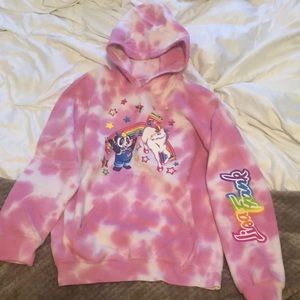 tie dye lisa frank hoodie